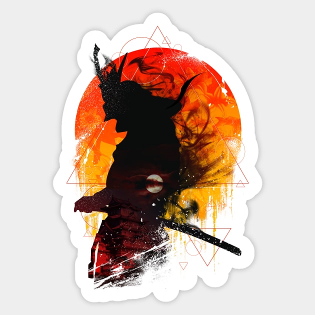 Samurai Warrior Sticker by EllizClothing